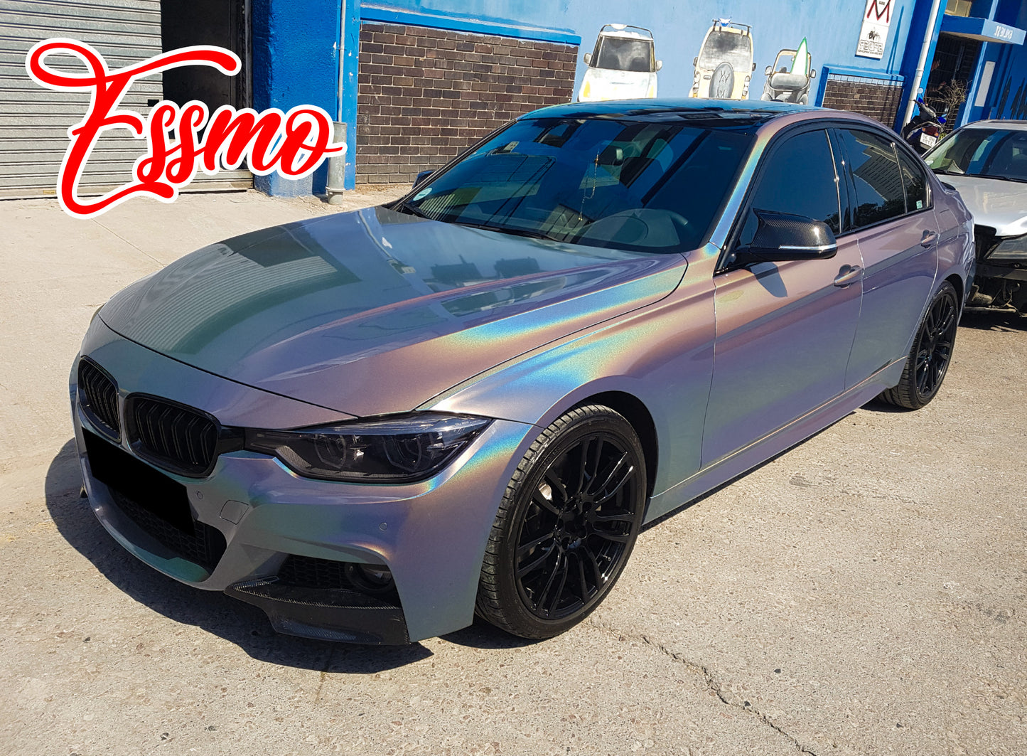 PET Laser Flip Gloss Silver Vinyl Wrap