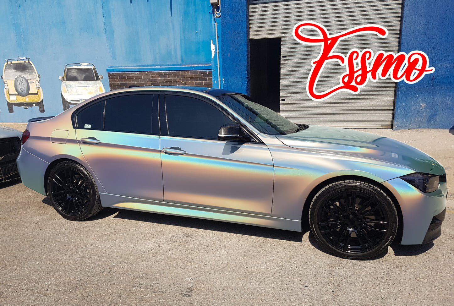 PET Laser Flip Gloss Silver Vinyl Wrap