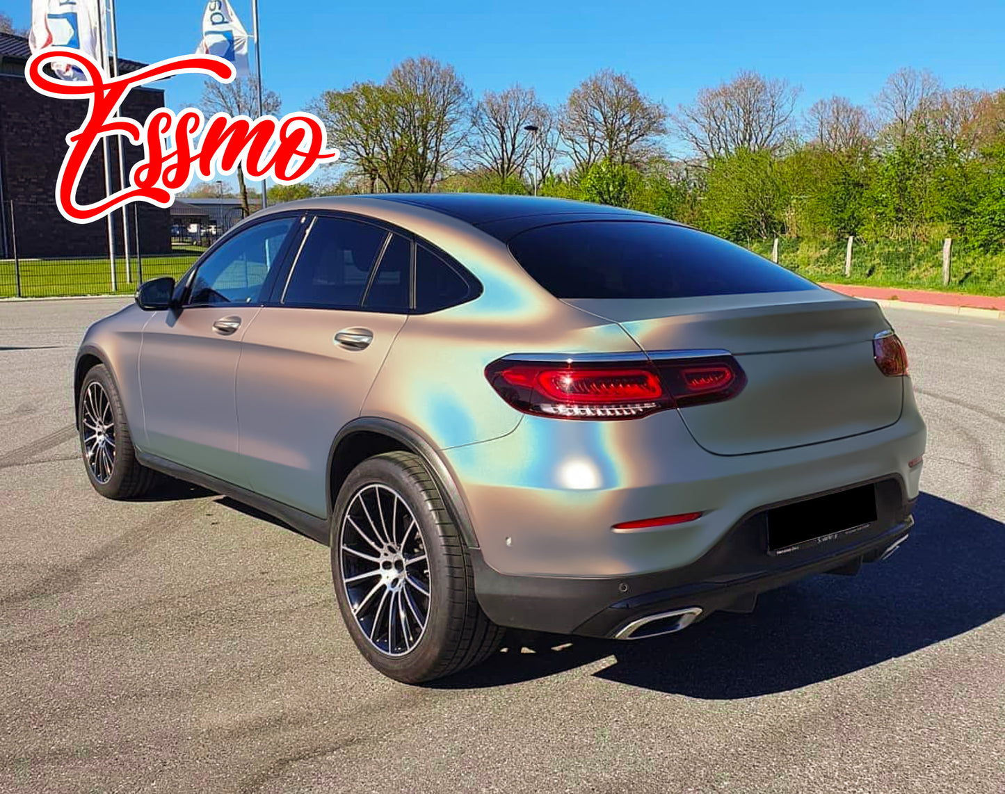 PET Laser Flip Gloss Silver Vinyl Wrap
