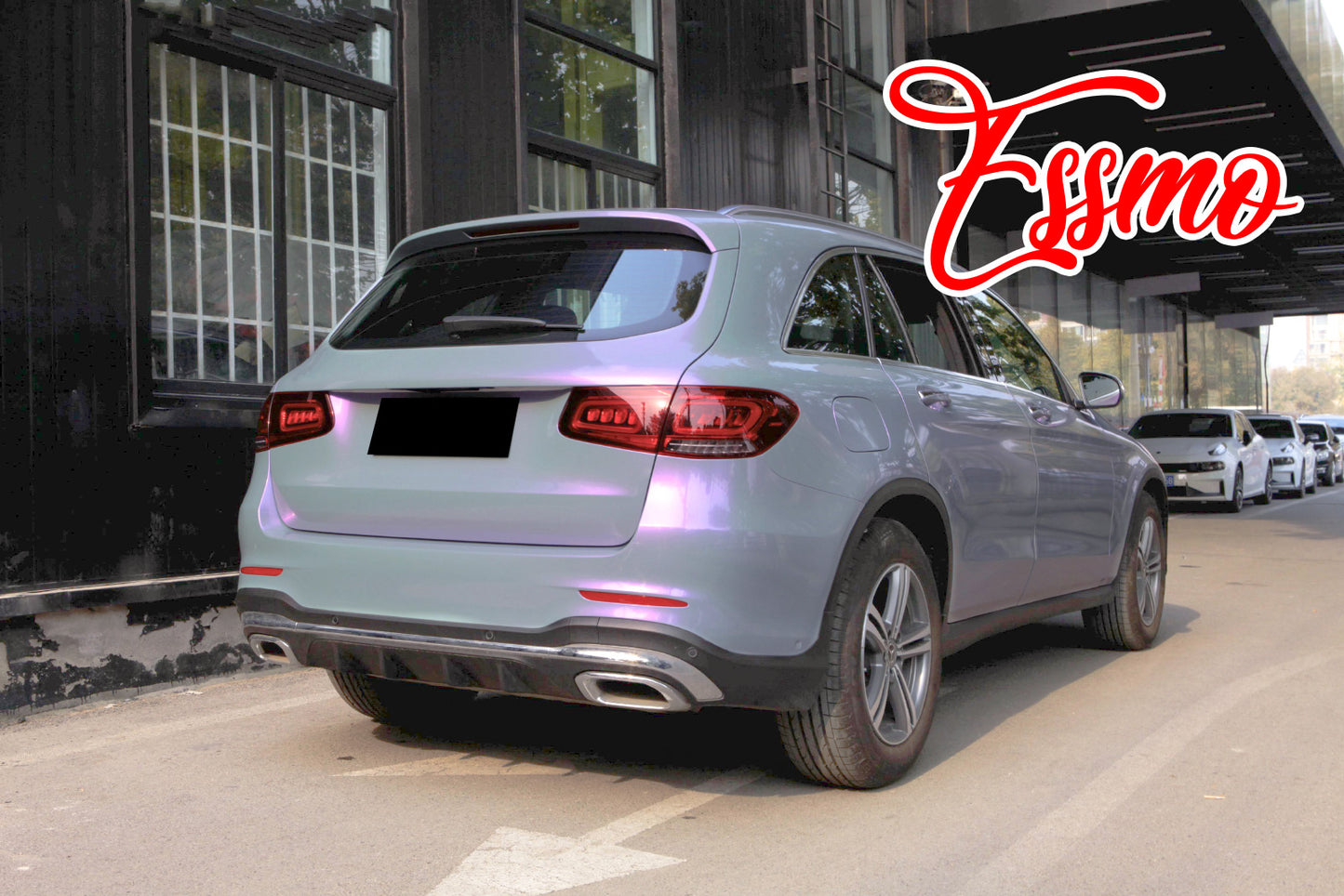 PET Space Candy Gloss Gray Purple Vinyl Wrap