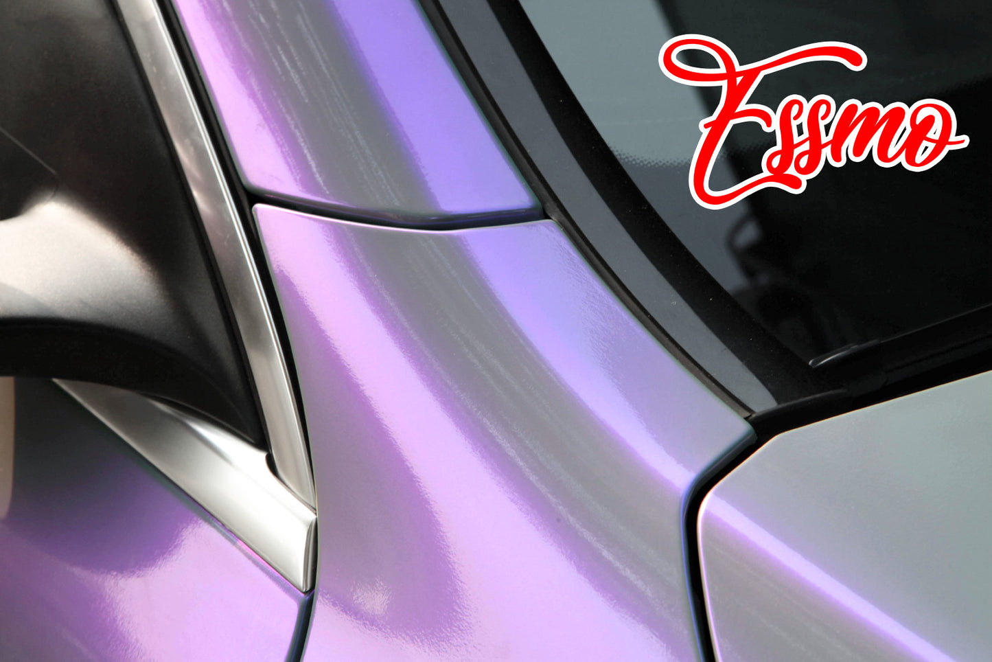 PET Space Candy Gloss Gray Purple Vinyl Wrap