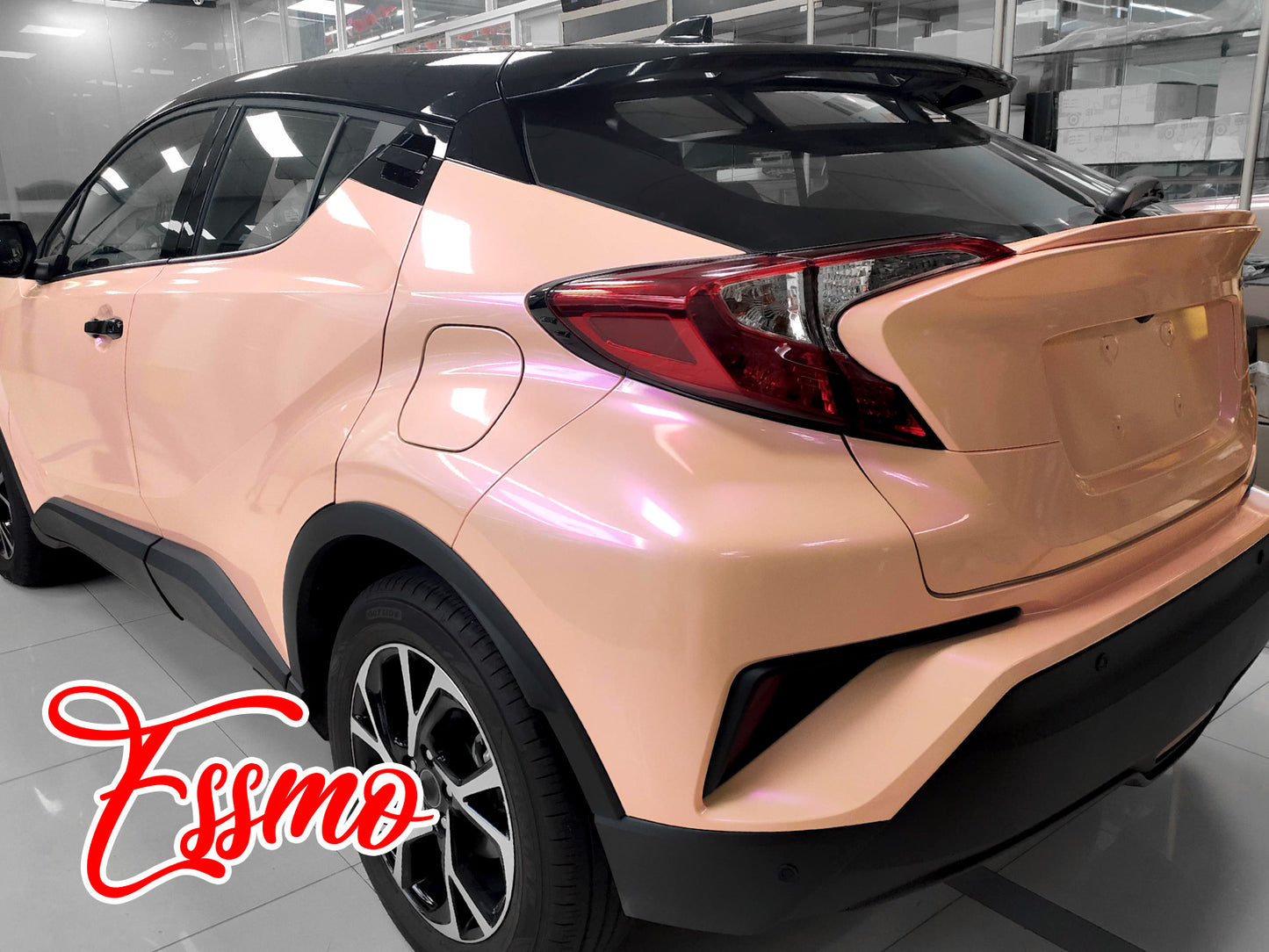 PET Space Candy Gloss Pink Purple Vinyl Wrap