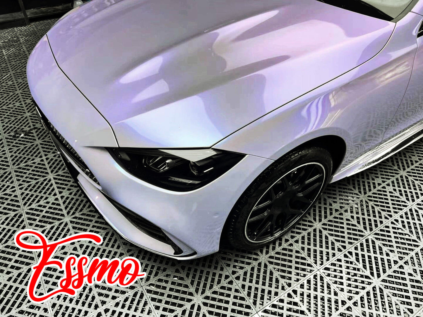 PET Space Candy Gloss Silver Lavender Vinyl Wrap