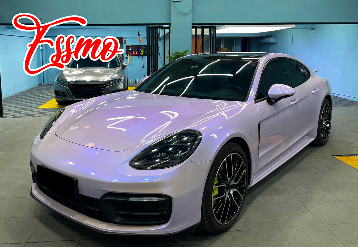 PET Space Candy Gloss Silver Lavender Vinyl Wrap