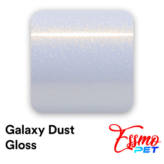 PET Galaxy Dust Gloss White Gold Color Shift Vinyl Wrap