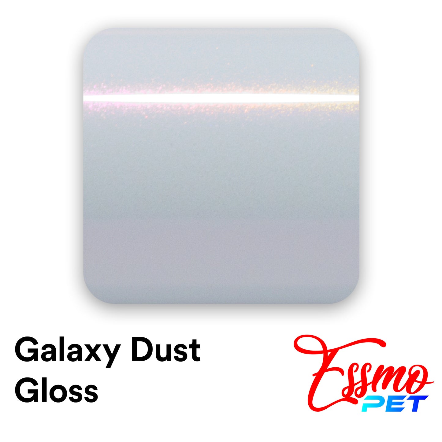 PET Galaxy Dust Gloss White Red Color Shift Vinyl Wrap