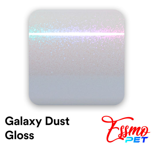 PET Galaxy Dust Gloss White Blue Color Shift Vinyl Wrap