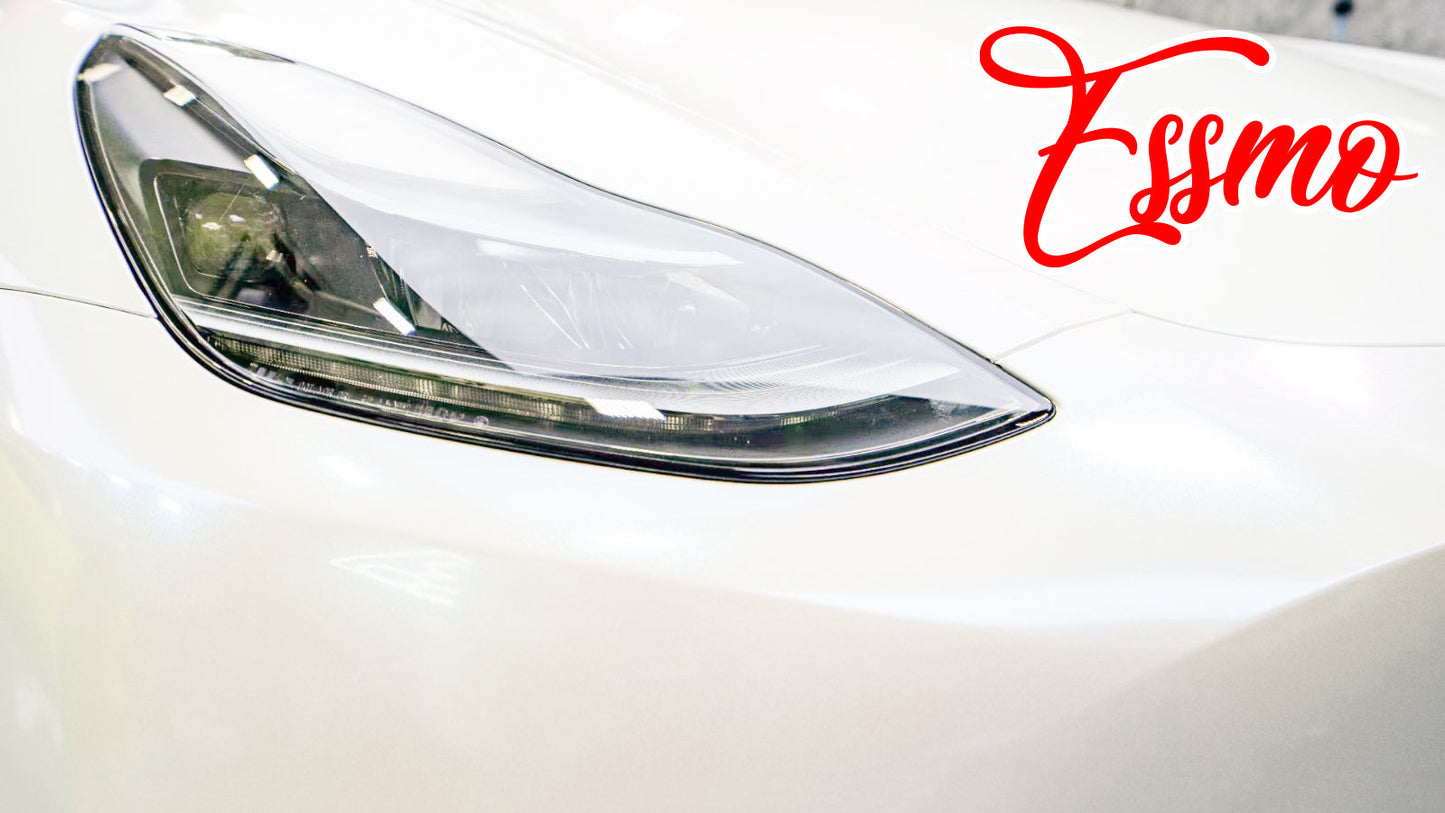 PET Galaxy Dust Gloss White Blue Color Shift Vinyl Wrap