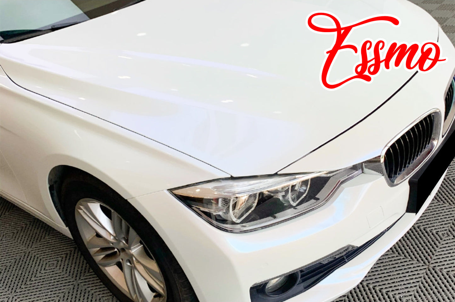 PET Galaxy Dust Gloss White Blue Color Shift Vinyl Wrap