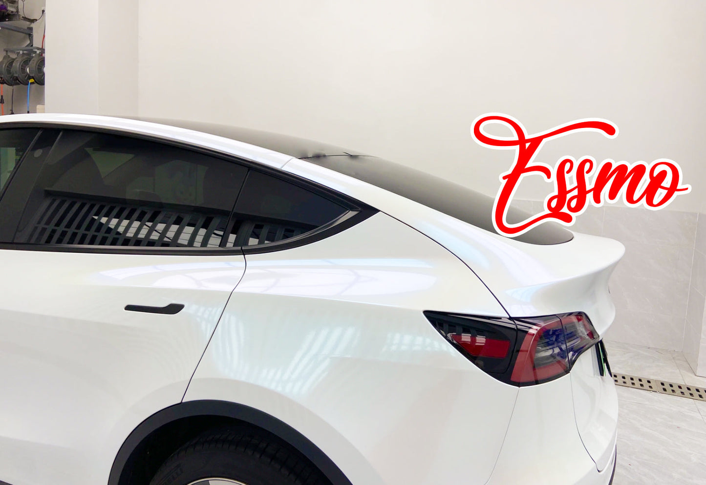 PET Galaxy Dust Gloss White Blue Color Shift Vinyl Wrap