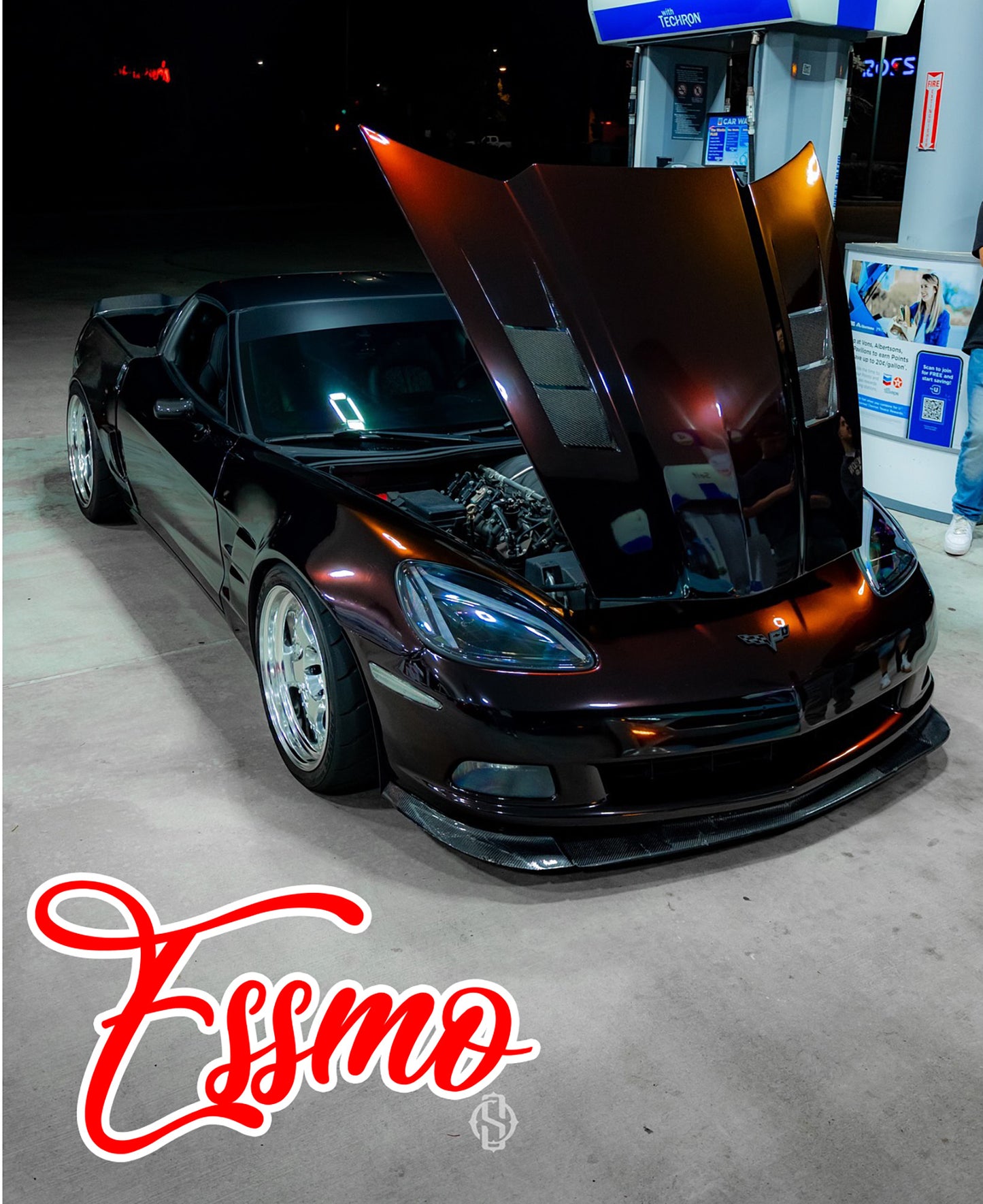 PET Galaxy Dust Gloss Black Cherry Color Shift Vinyl Wrap