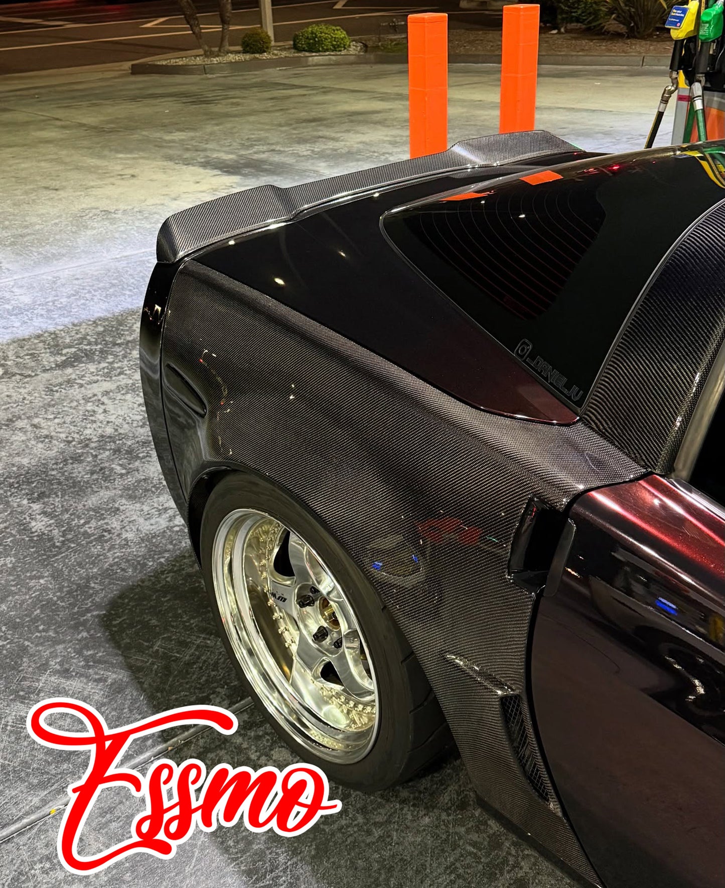 PET Galaxy Dust Gloss Black Cherry Color Shift Vinyl Wrap