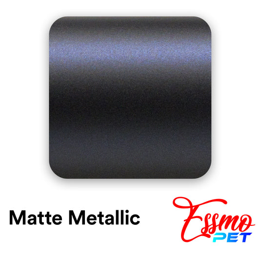 PET Matte Metallic Blackish Blue Vinyl Wrap