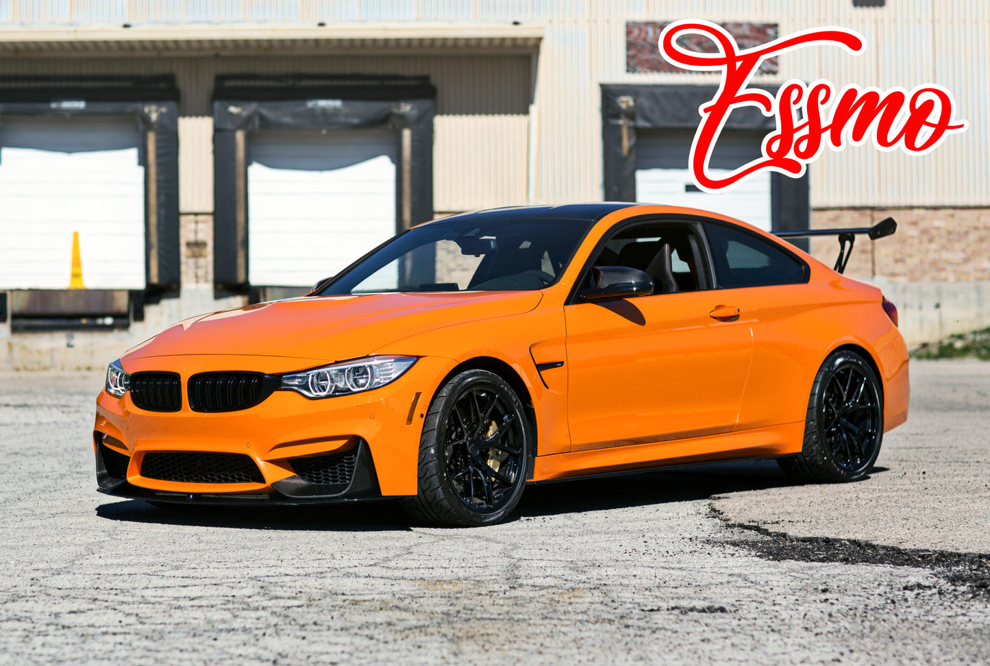 PET Super Gloss Metallic Flame Orange Vinyl Wrap