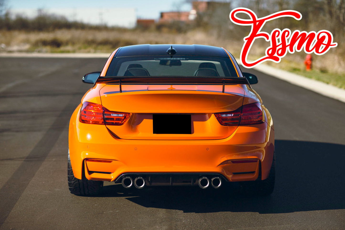 PET Super Gloss Metallic Flame Orange Vinyl Wrap
