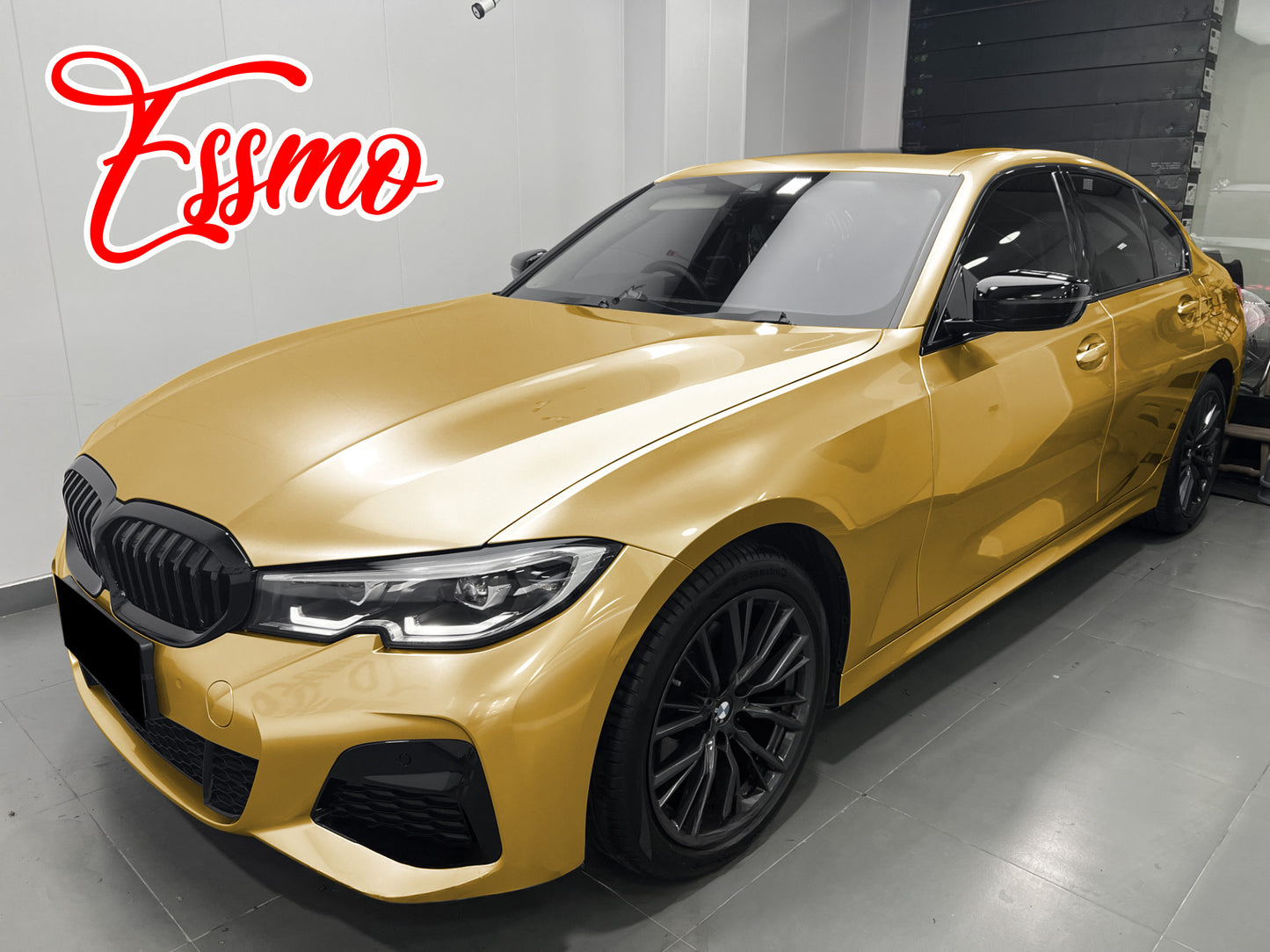 PET Super Gloss Metallic Milano Gold Vinyl Wrap