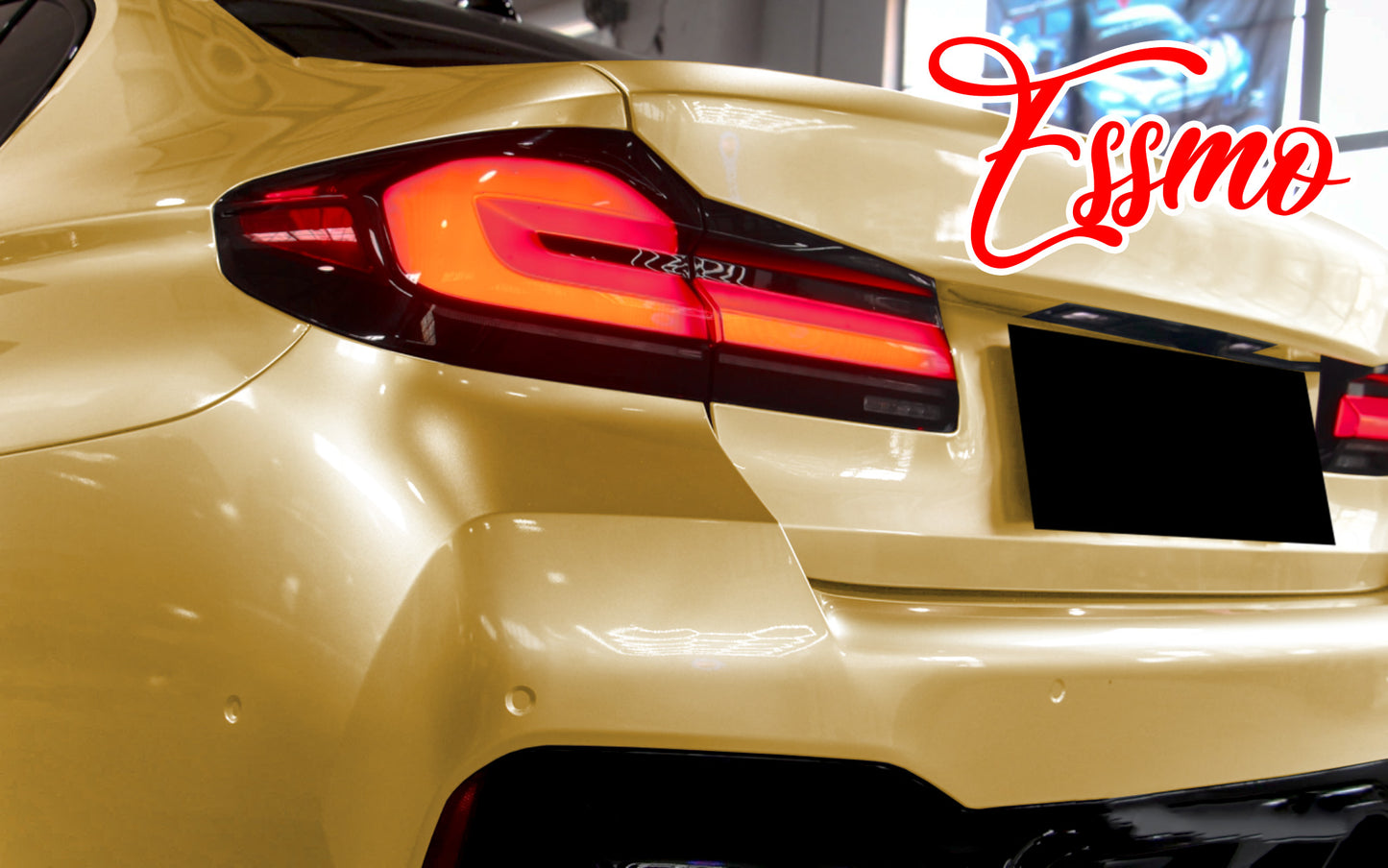 PET Super Gloss Metallic Milano Gold Vinyl Wrap