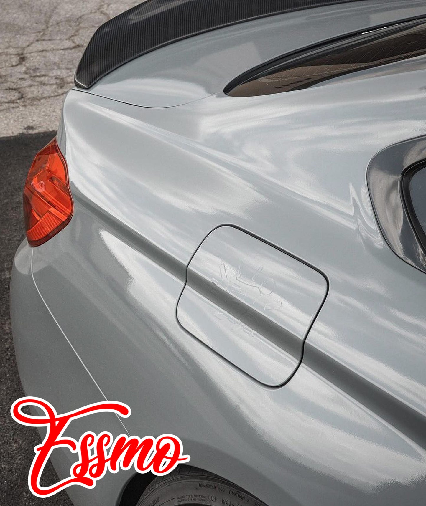 PET Super Gloss Dark Nardo Gray Vinyl Wrap