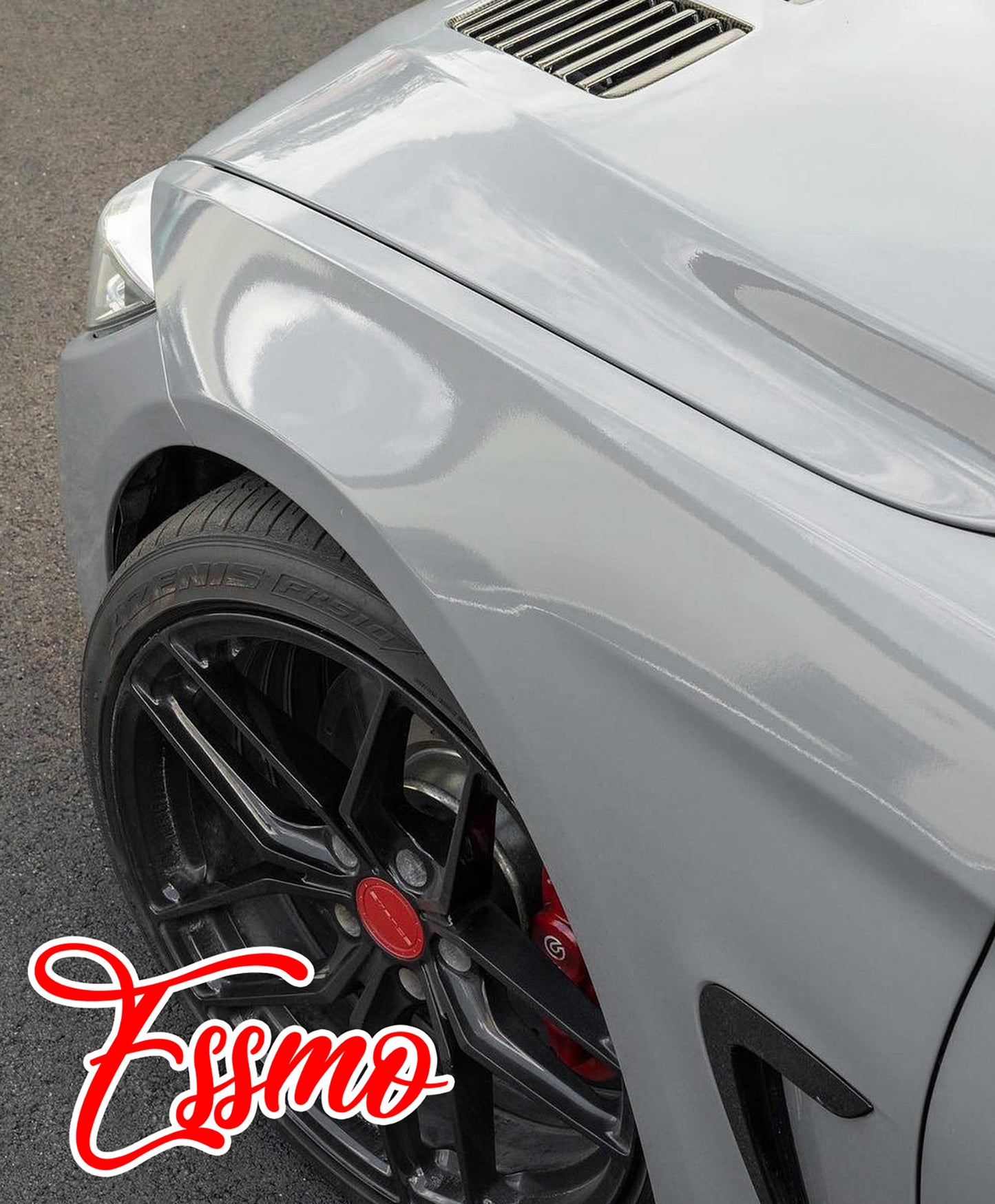 PET Super Gloss Dark Nardo Gray Vinyl Wrap