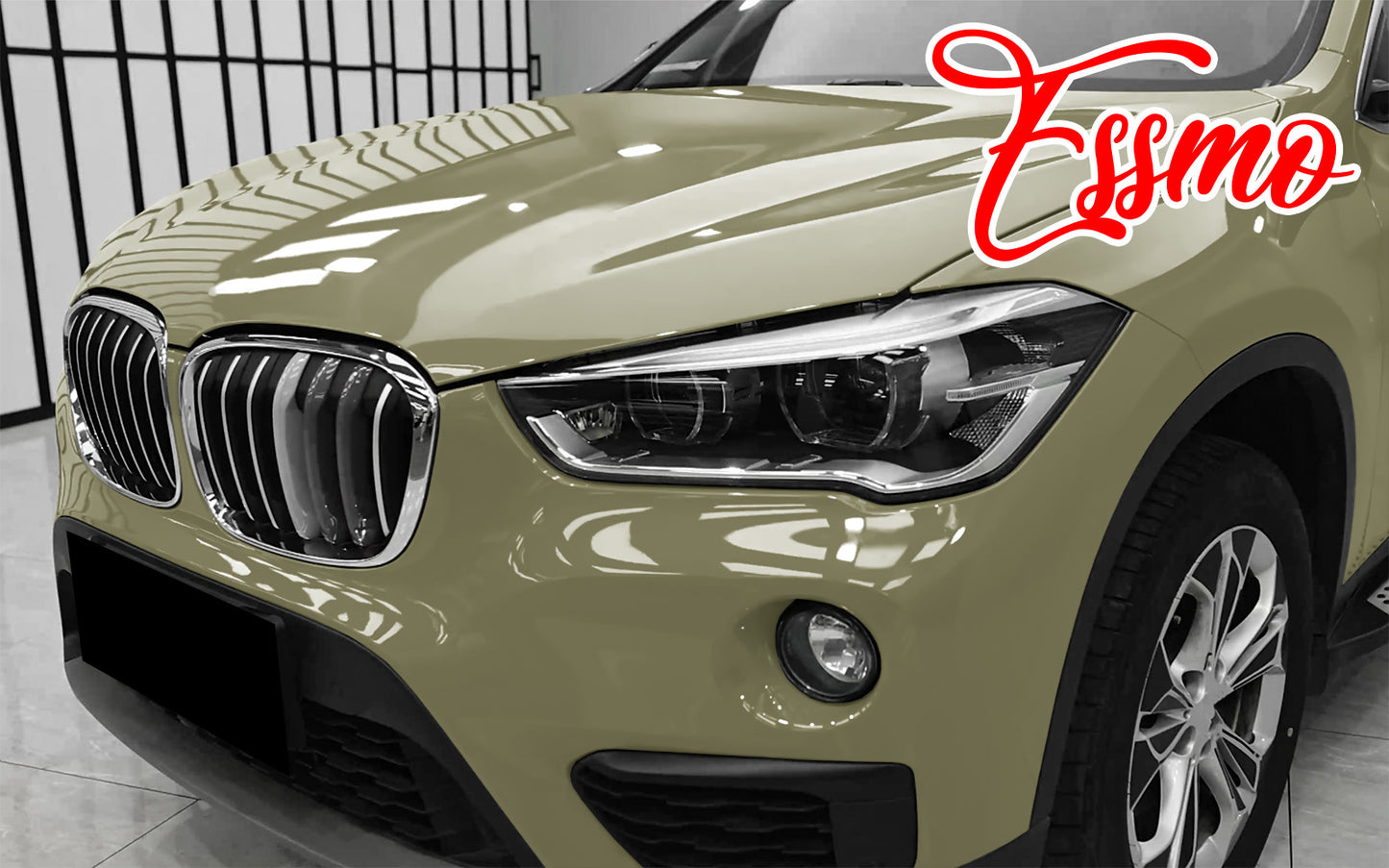 PET Super Gloss Dark Khaki Green Vinyl Wrap