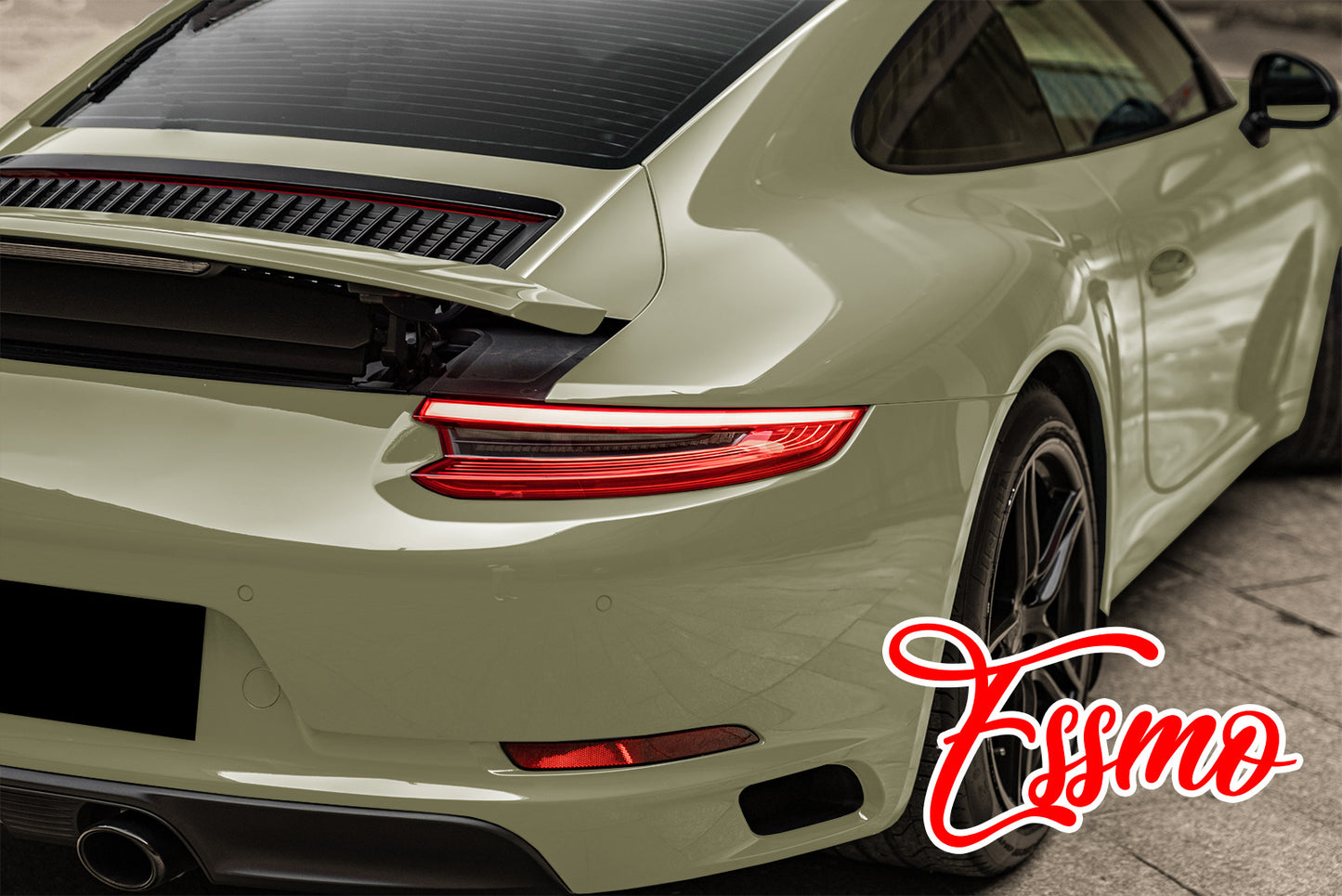 PET Super Gloss Dark Khaki Green Vinyl Wrap