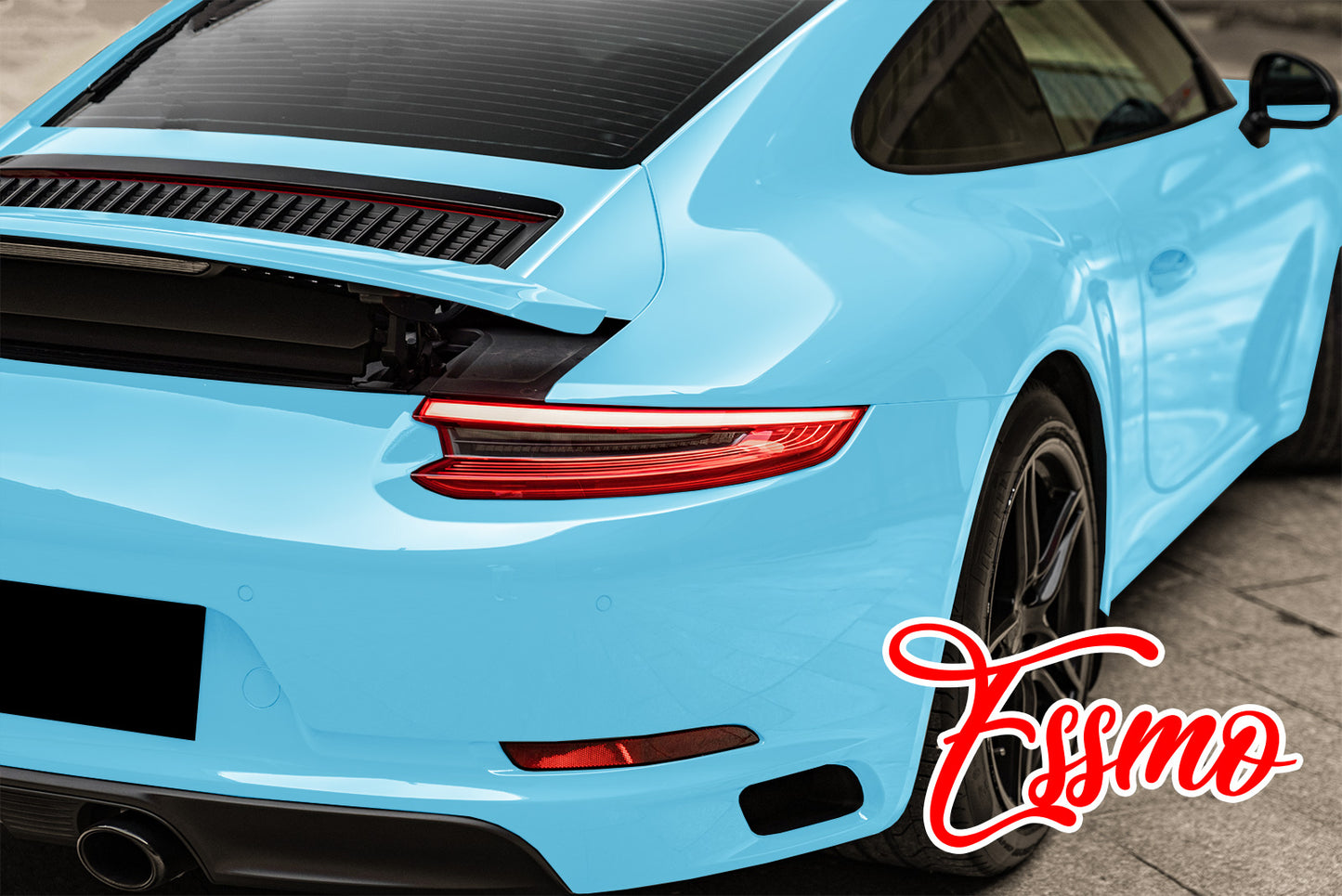 PET Super Gloss Light Blue Vinyl Wrap