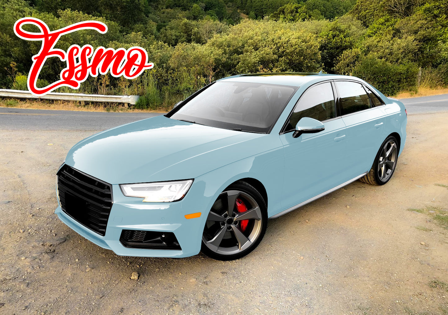 PET Super Gloss Sea Breeze Blue Vinyl Wrap
