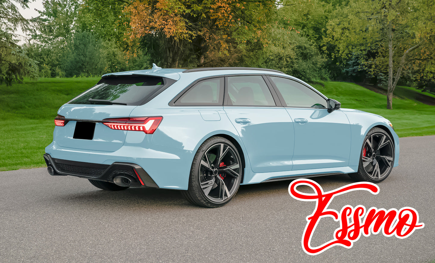 PET Super Gloss Sea Breeze Blue Vinyl Wrap