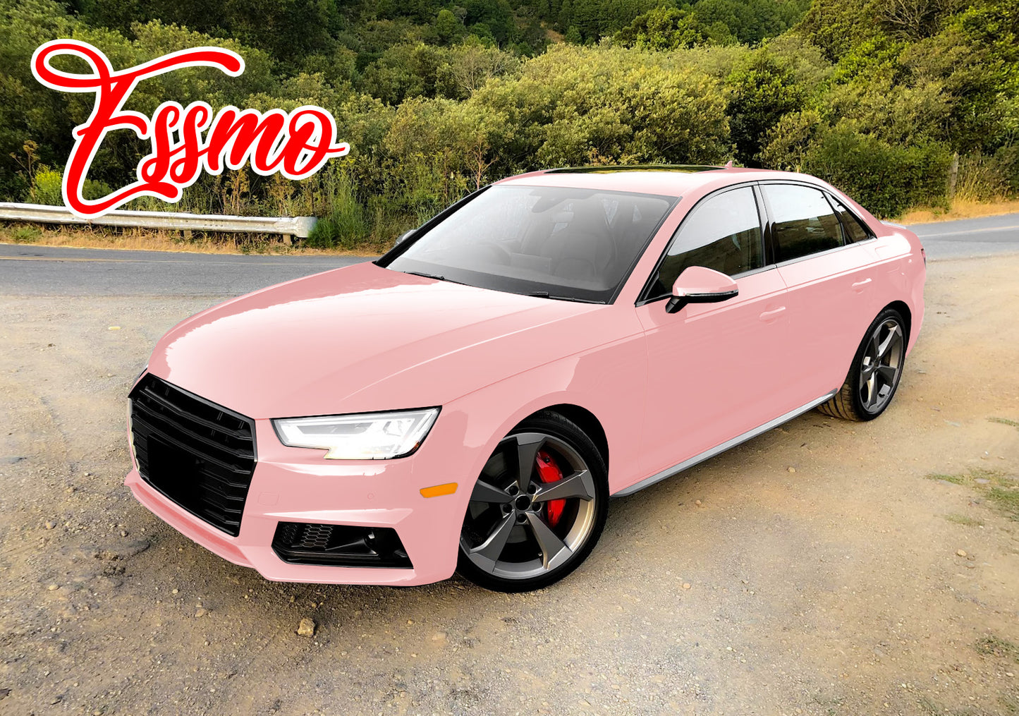 PET Super Gloss Rouge Pink Vinyl Wrap