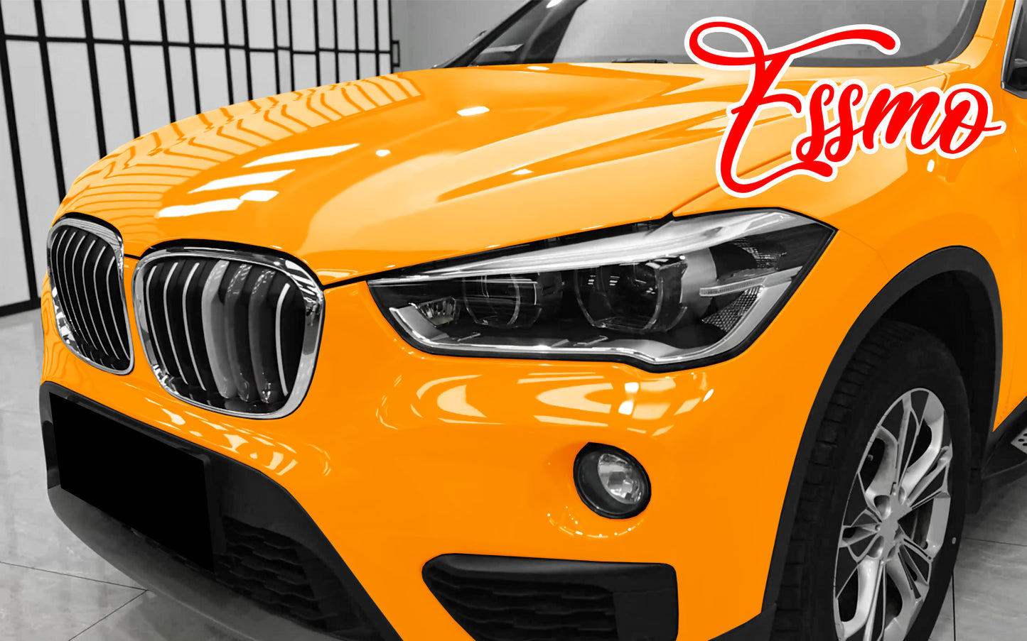 PET Super Gloss Papaya Orange Vinyl Wrap