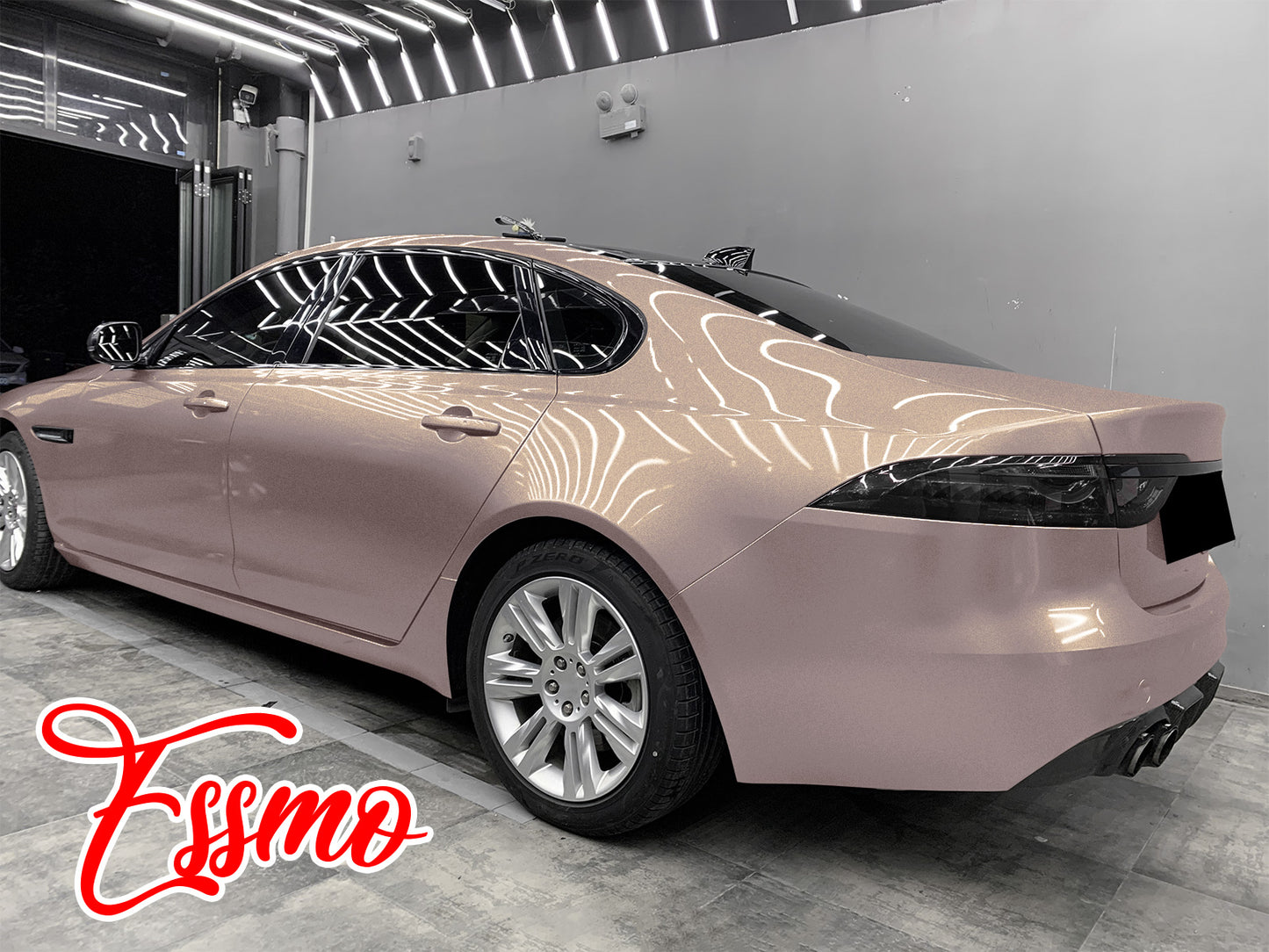 PET Super Gloss Metallic Smoky Pearl Pink Vinyl Wrap
