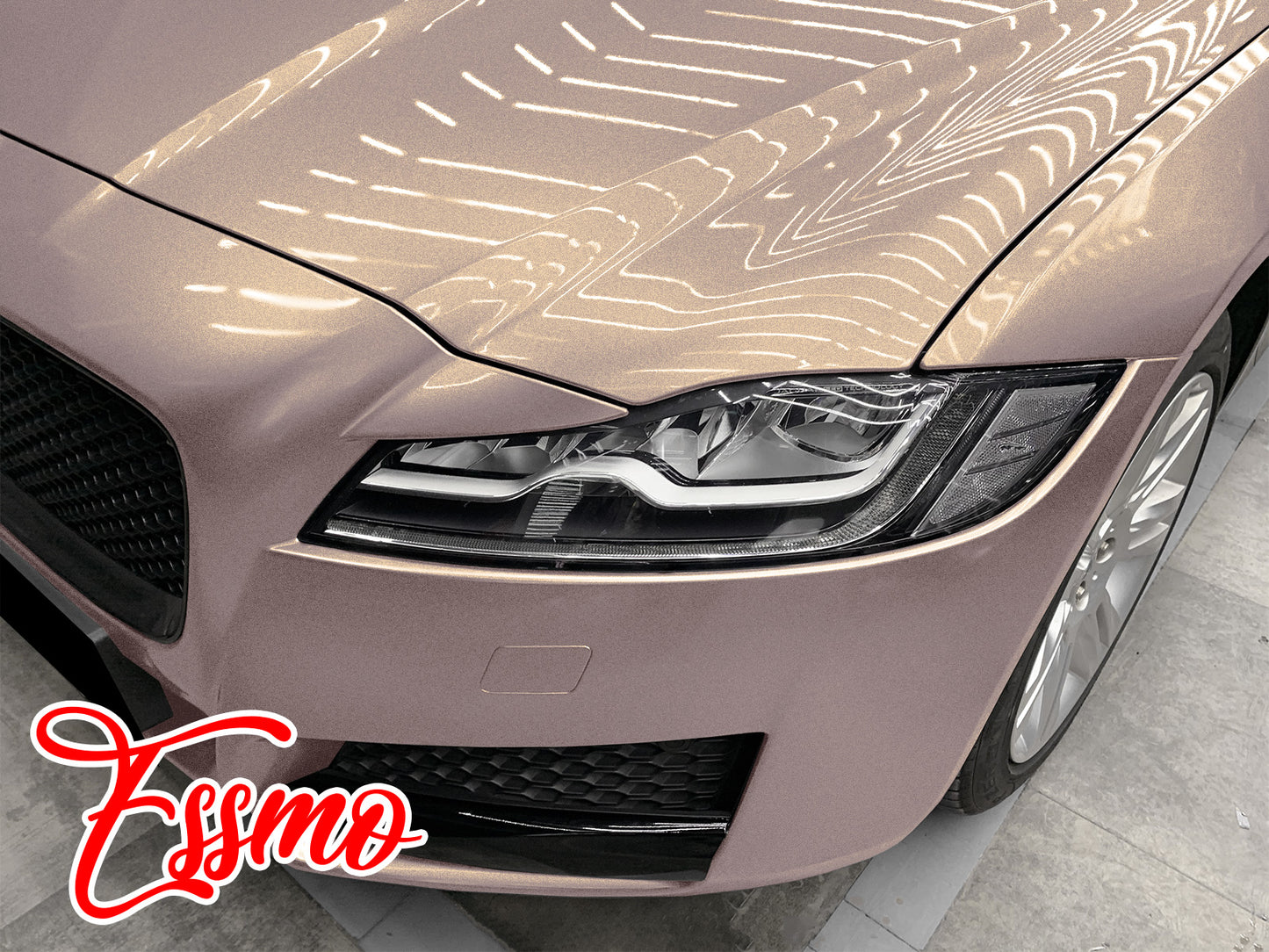 PET Super Gloss Metallic Smoky Pearl Pink Vinyl Wrap