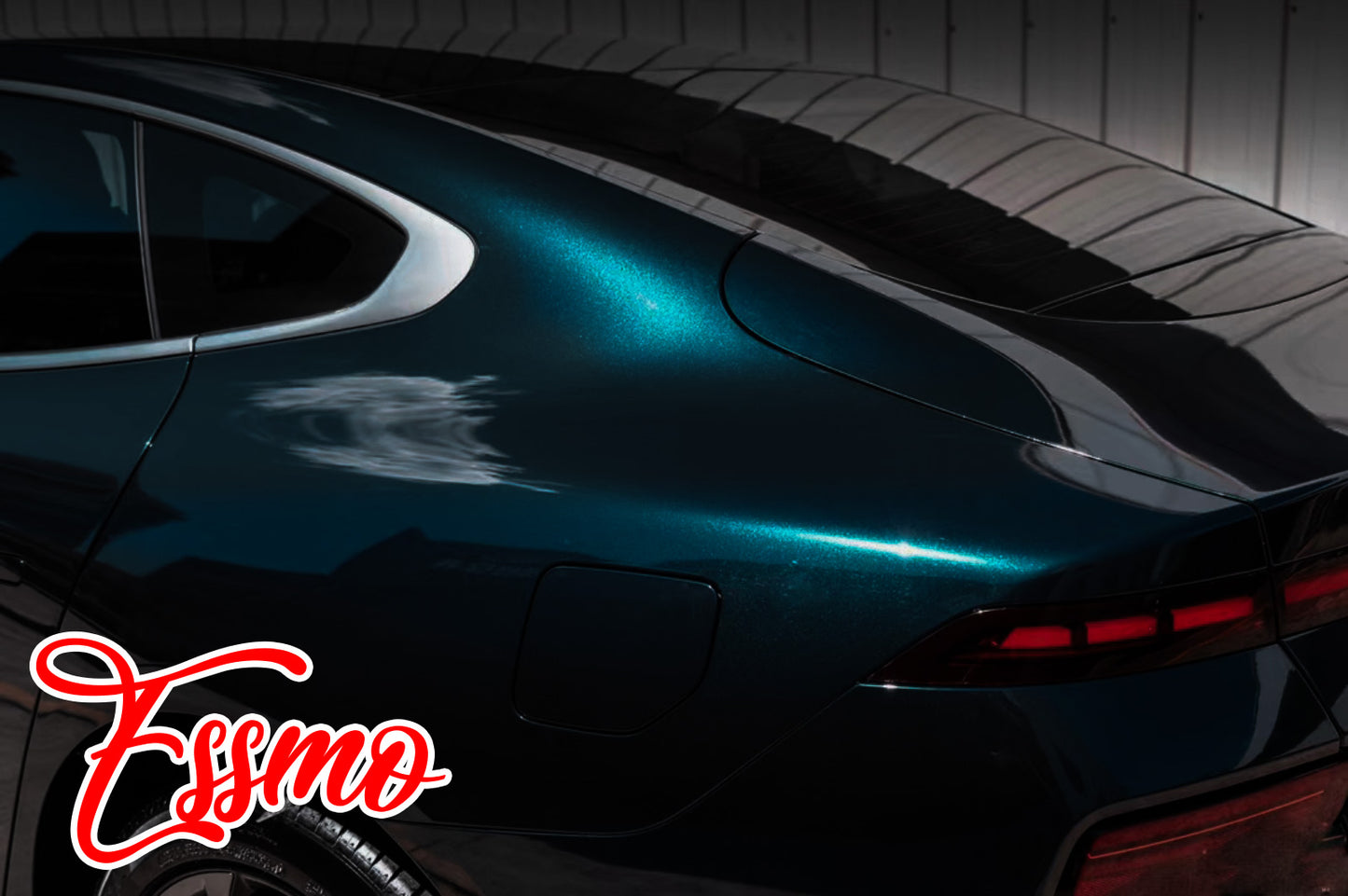 PET Super Gloss Metallic Turquoise Green Vinyl Wrap
