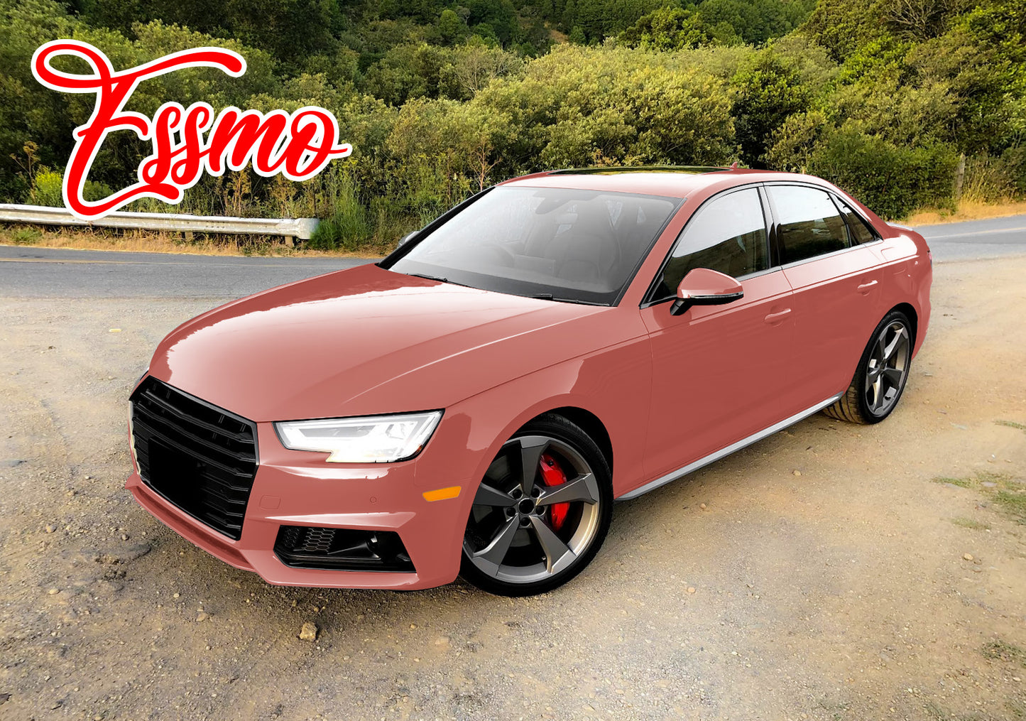 PET Super Gloss Morganite Red Vinyl Wrap