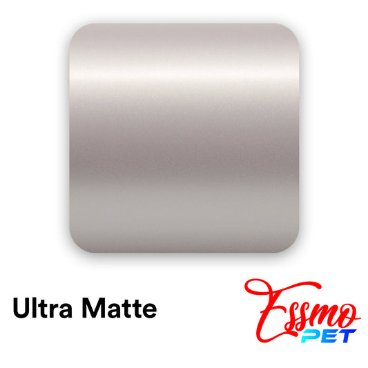 PET Ultra Matte Mercury Silver Vinyl Wrap