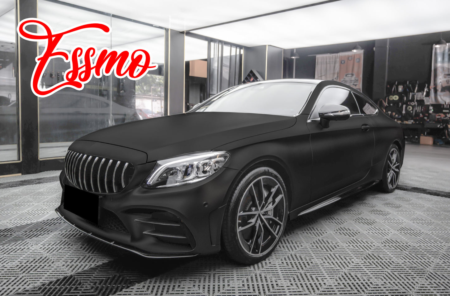 PET Ultra Matte Black Vinyl Wrap