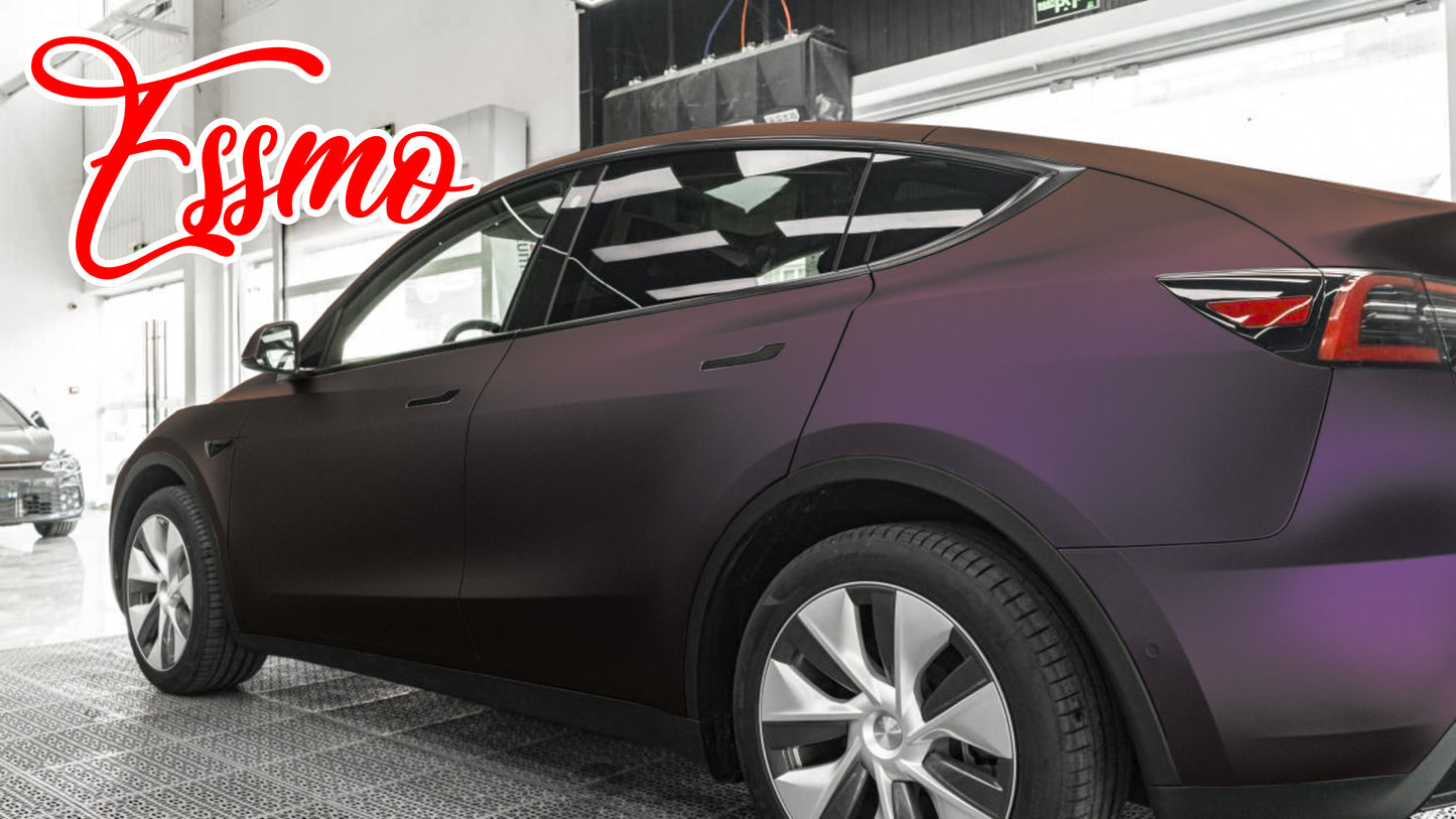 PET Matte Metallic Magic Purple Vinyl Wrap