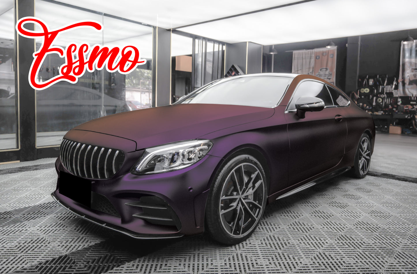 PET Matte Metallic Magic Purple Vinyl Wrap