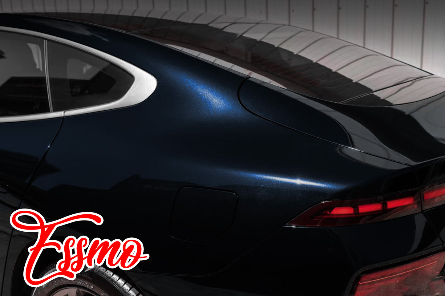 PET Super Gloss Metallic Navy Blue Vinyl Wrap