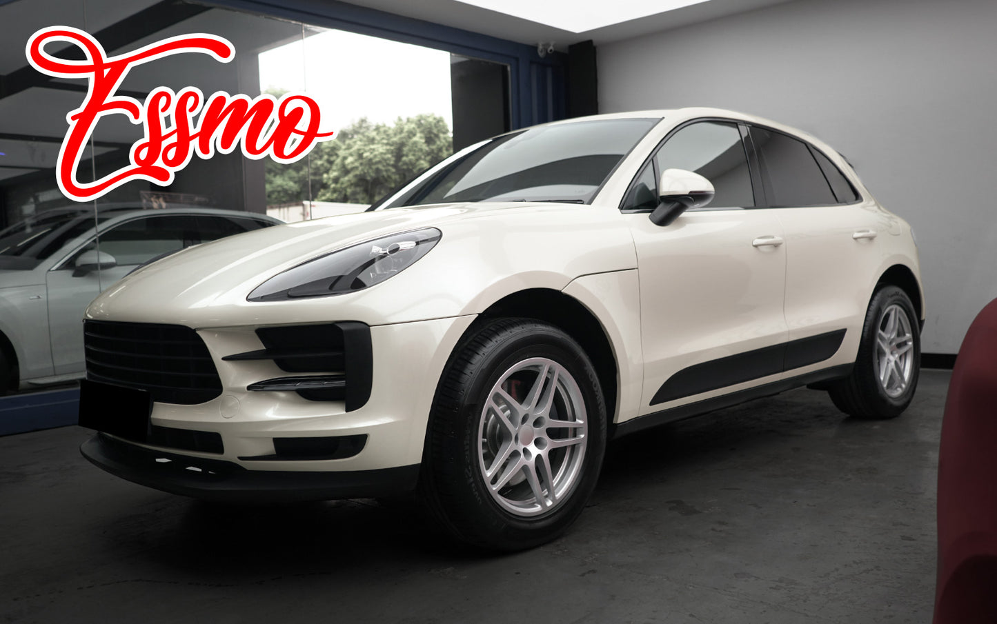 PET Super Gloss Metallic Shell White Vinyl Wrap