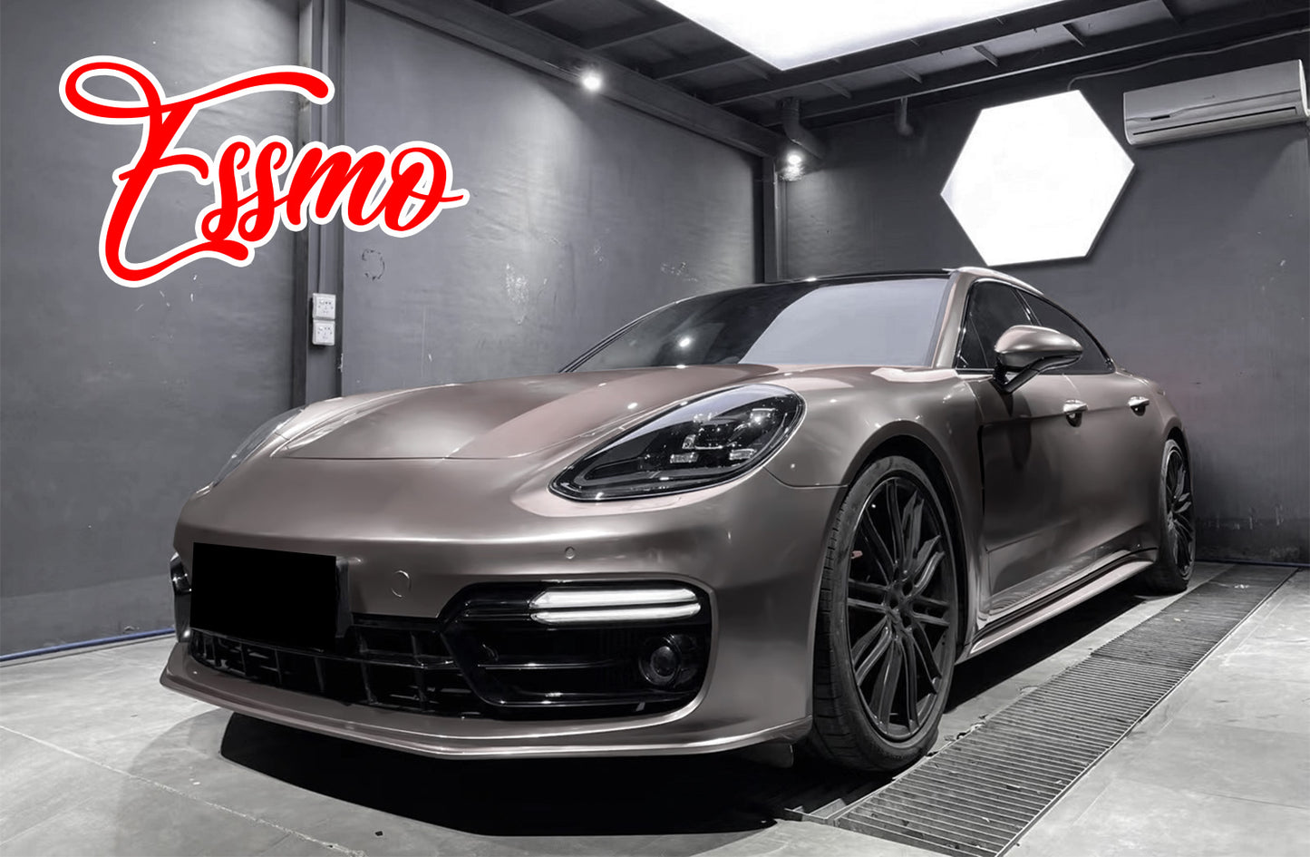 PET Super Gloss Metallic Battle Gray Vinyl Wrap