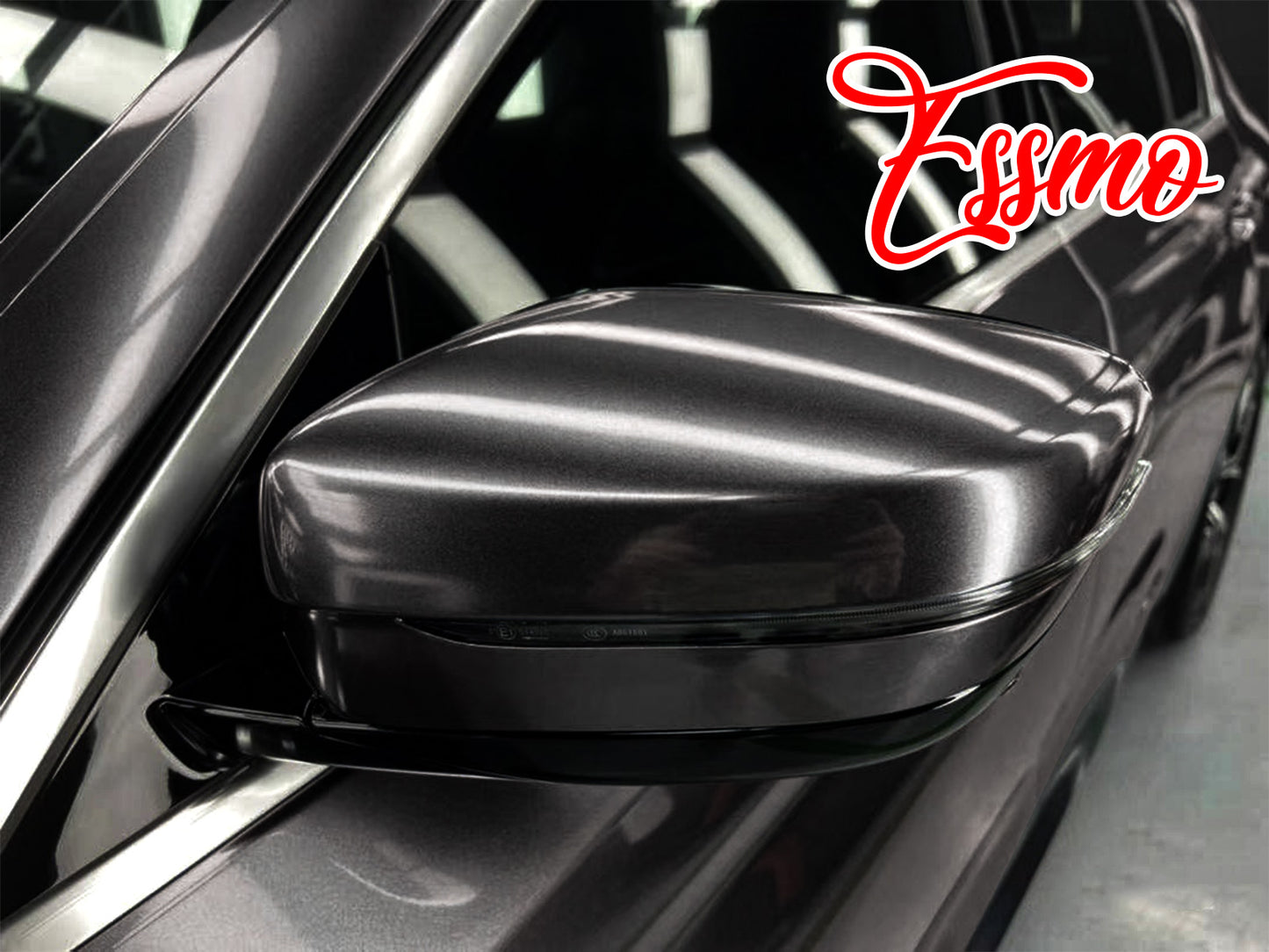 PET Super Gloss Metallic Steel Gray Vinyl Wrap