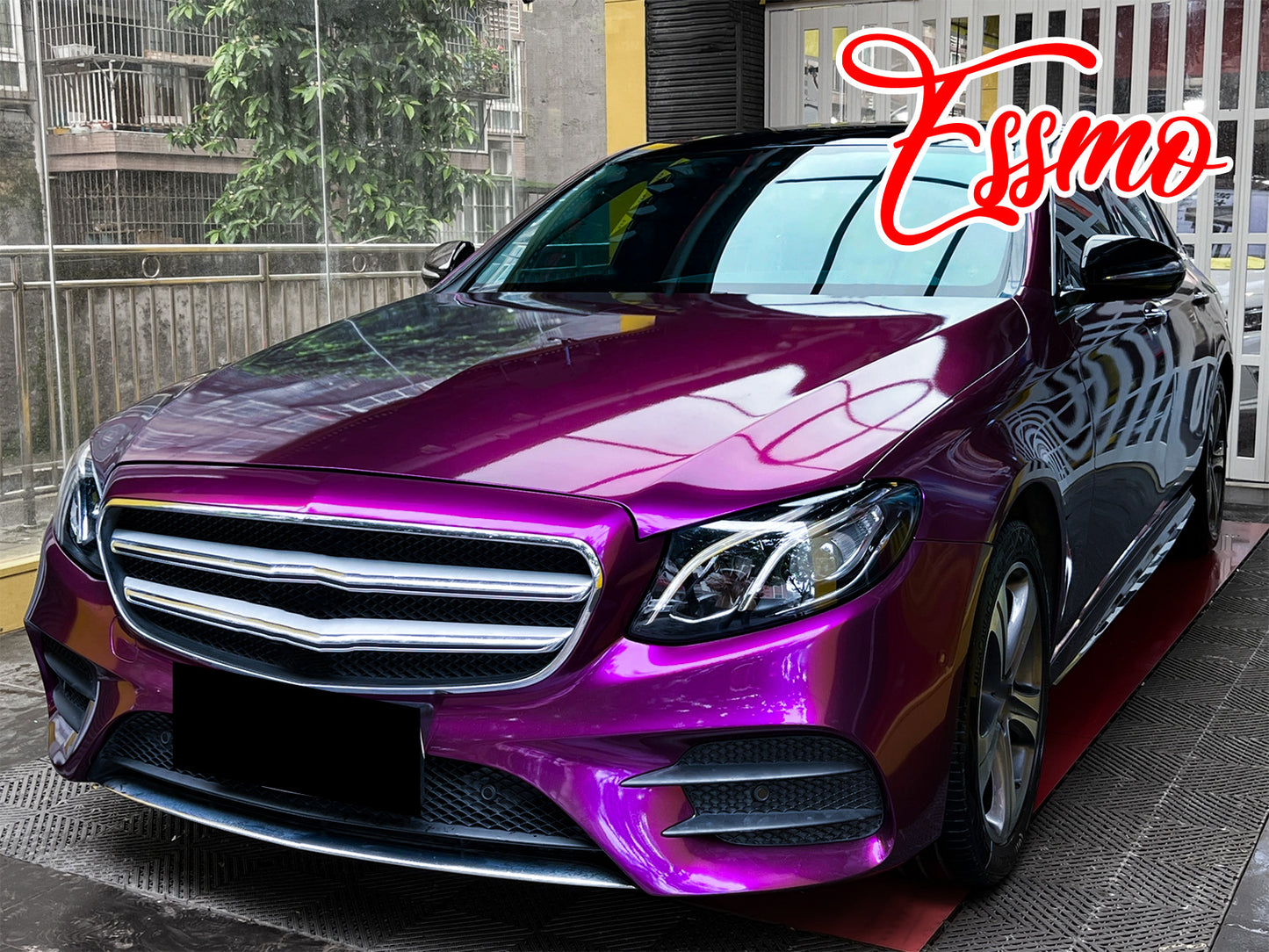 PET Super Gloss Metallic Magenta Purple Vinyl Wrap