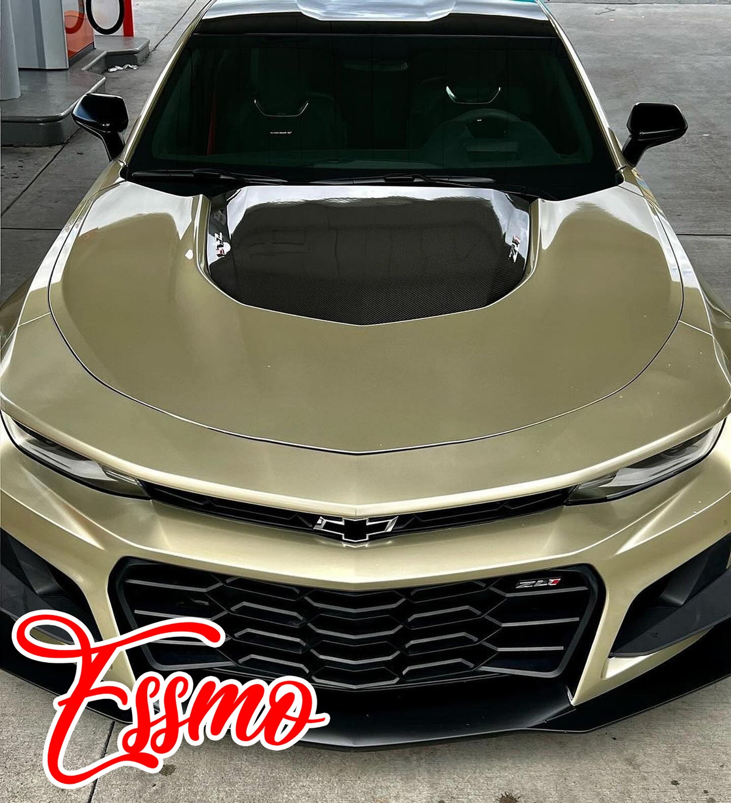 PET Super Gloss Metallic Champagne Gold Vinyl Wrap