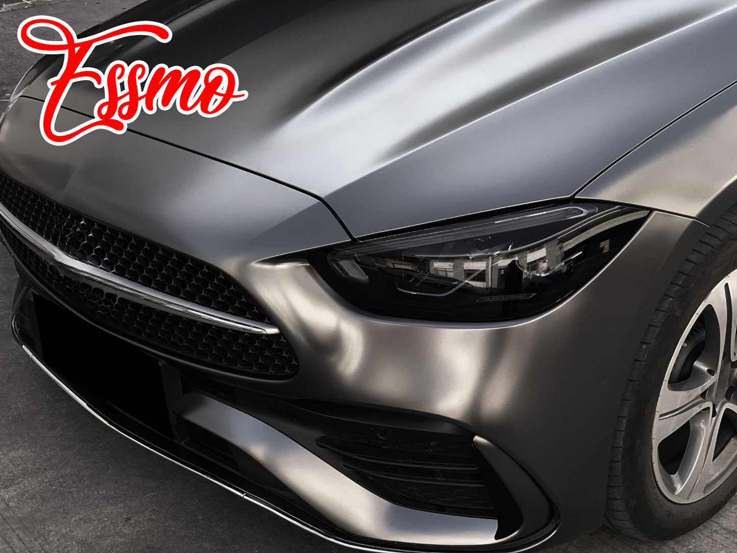 PET Pearl Metallic Selenite Gray Vinyl Wrap