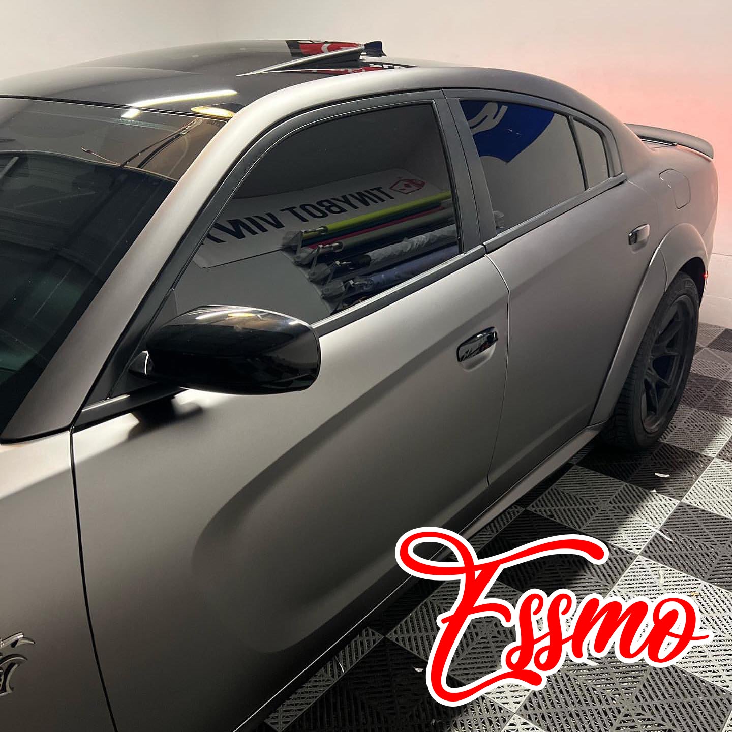 PET Matte Metallic Selenite Gray Vinyl Wrap