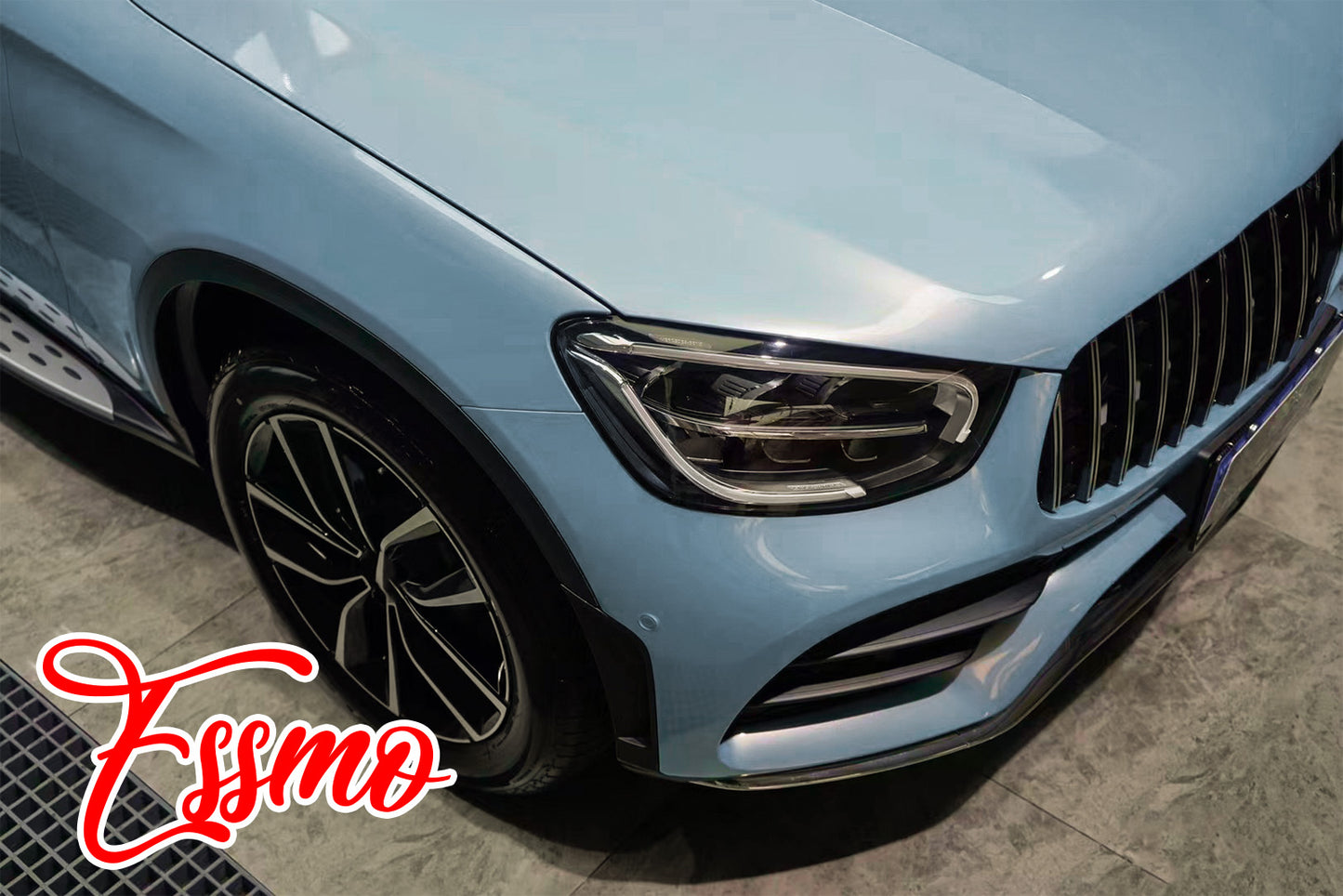 PET Super Gloss Metallic Crystal Blue Vinyl Wrap