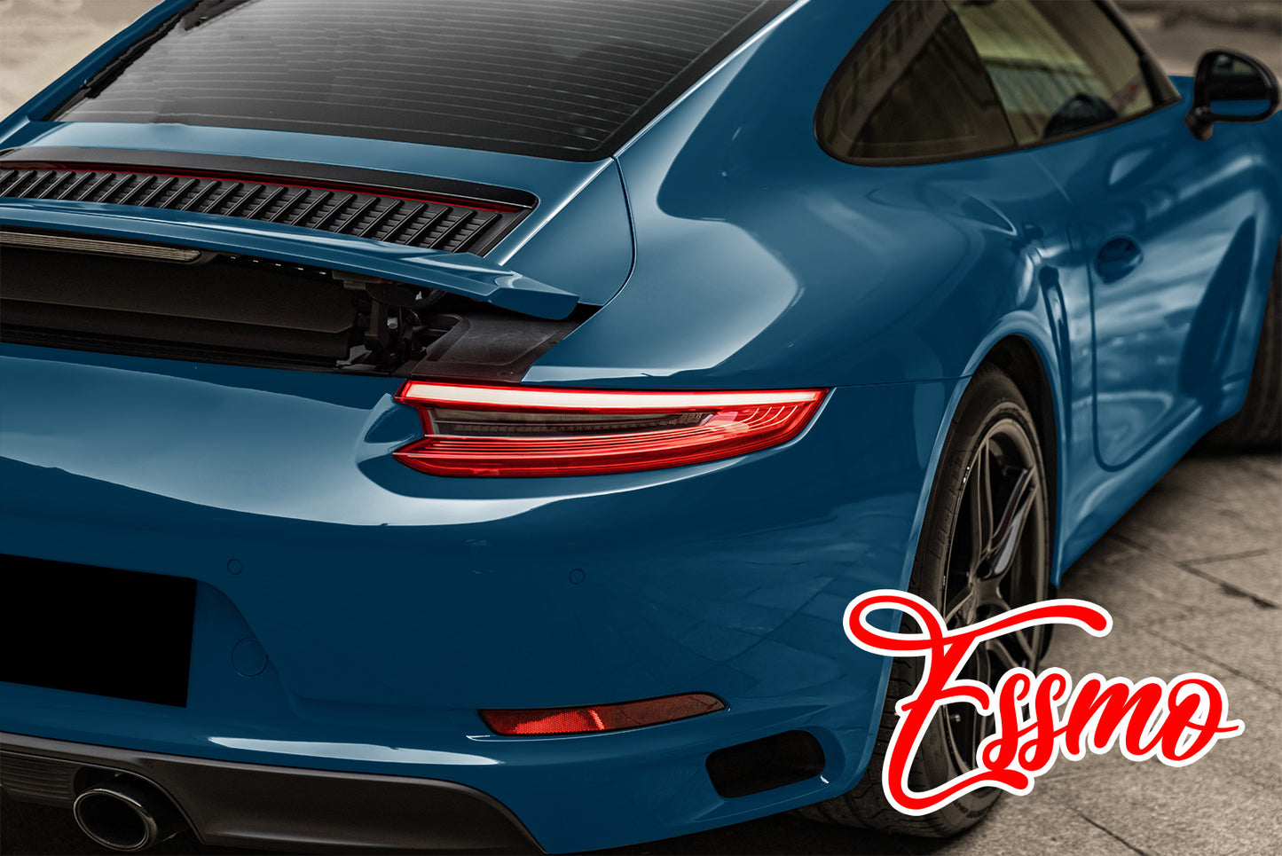 PET Super Gloss Azure Blue Vinyl Wrap