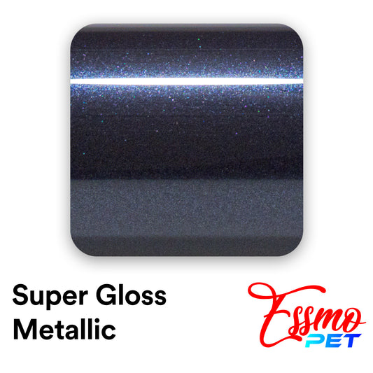 PET Super Gloss Metallic Imperial Blue Vinyl Wrap