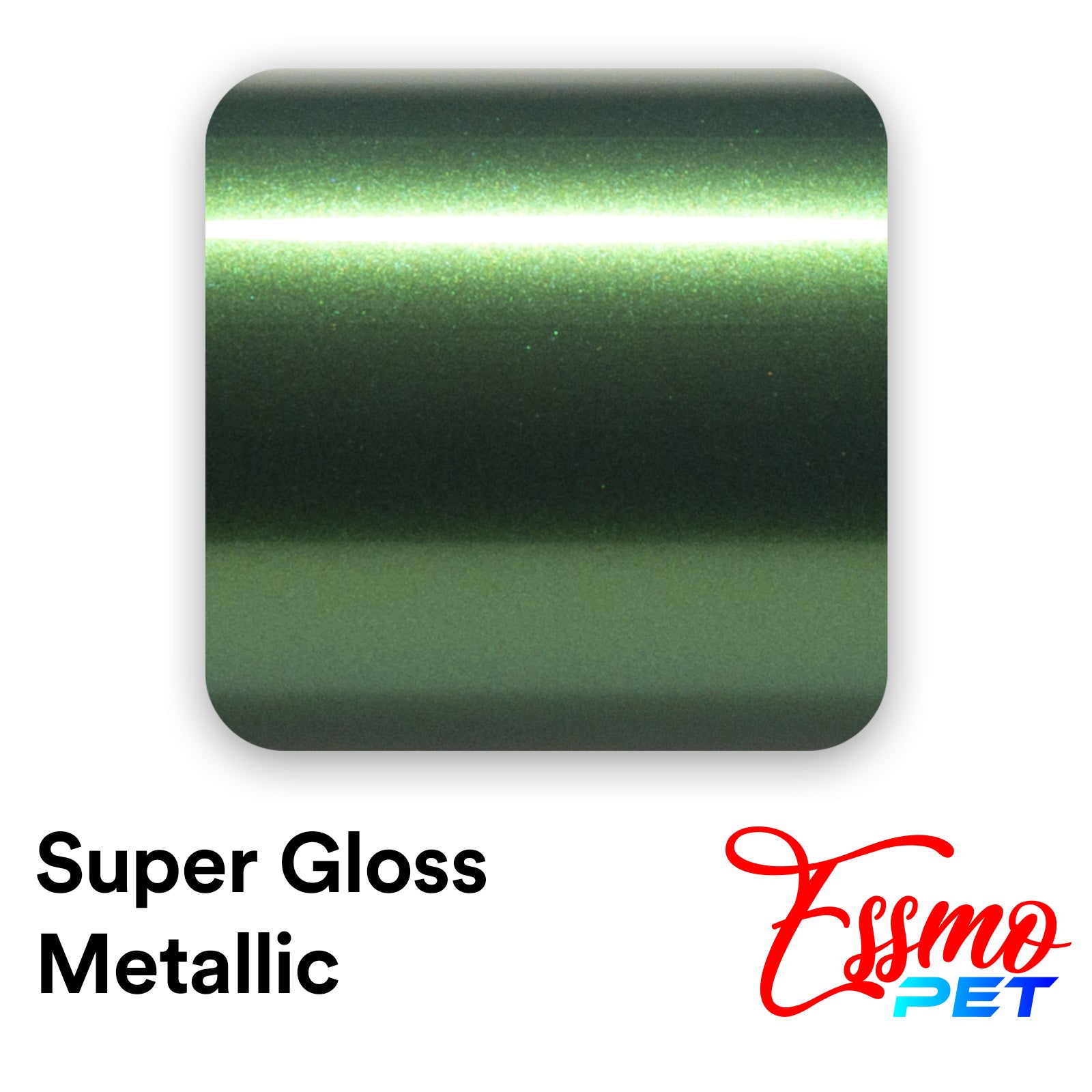 PET Super Gloss Metallic Sonoma Green Vinyl Wrap